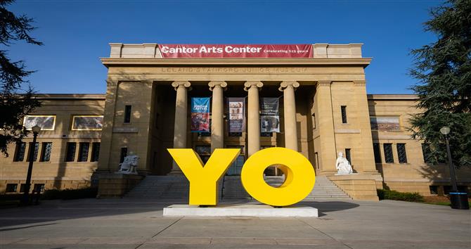 Saying hello to OY/YO at Cantor Arts Center